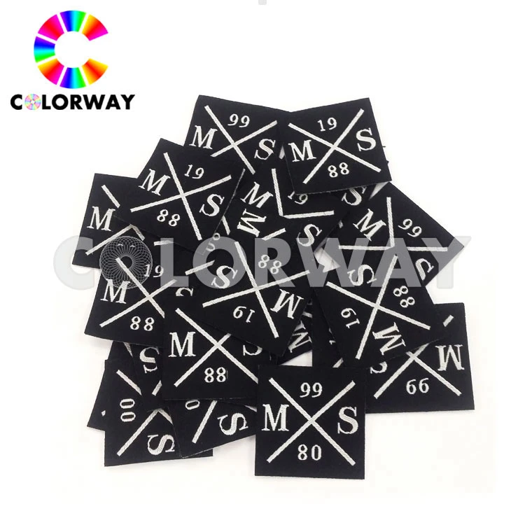 Wholesales Silk Screen Clothing Label Printing Garment Woven Label